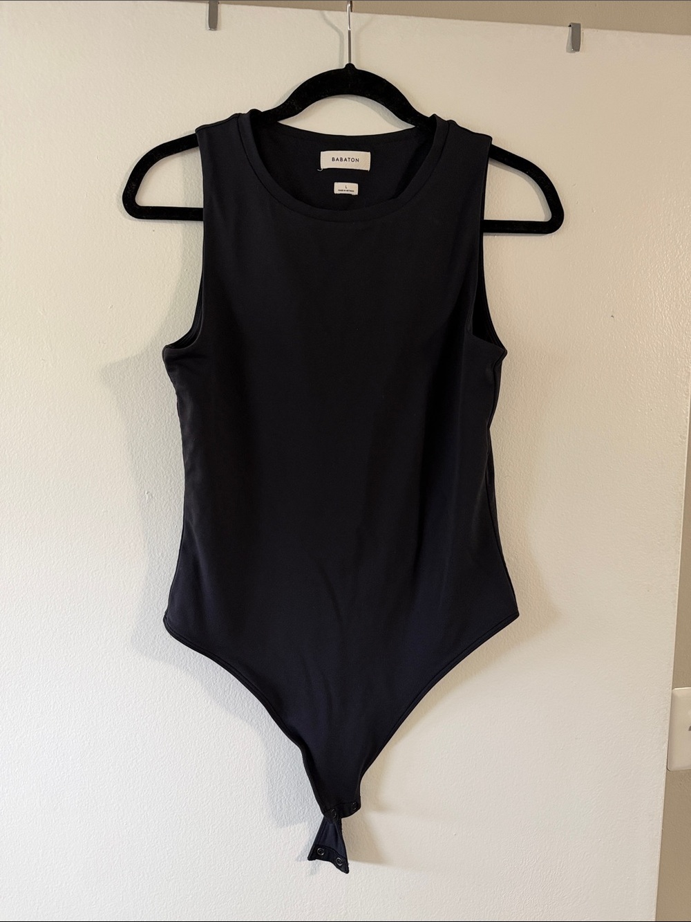 Babaton Black Sleeveless Kids Bodysuit